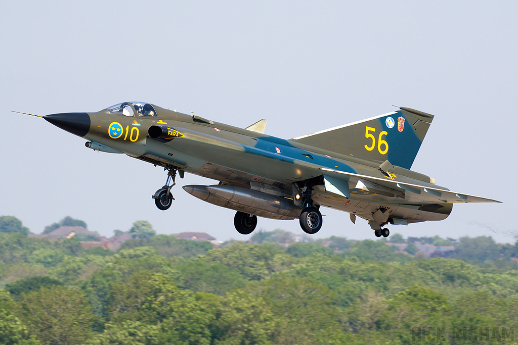 Saab J35J Draken - 35556 / SE-DXR - Swedish Air Force