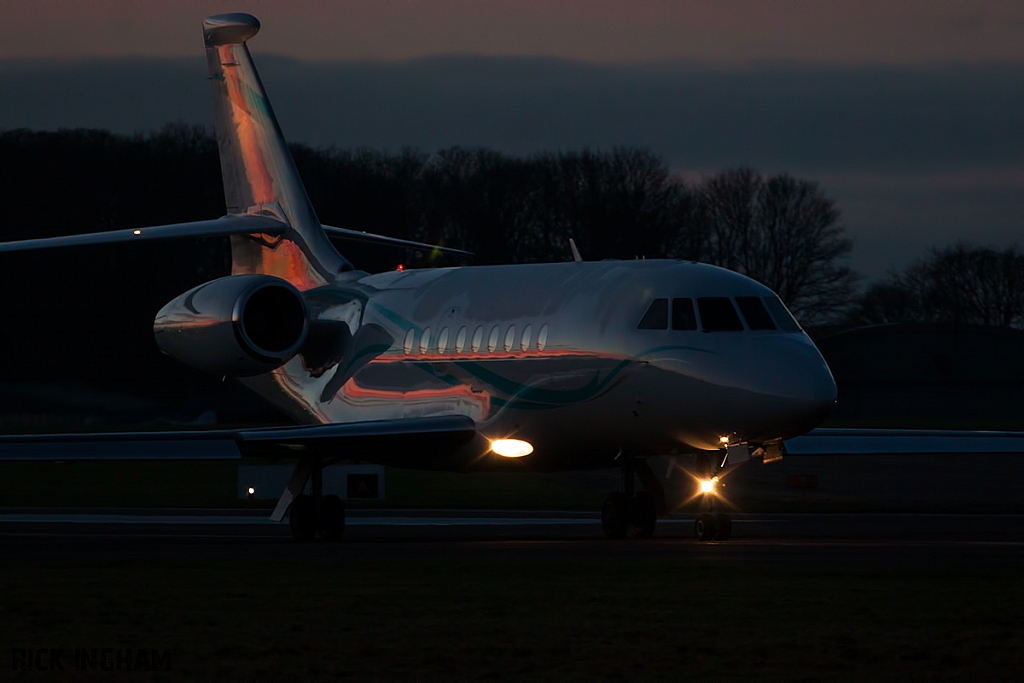 Dassault Falcon 2000EX - OO-GHE - Abelag Aviation