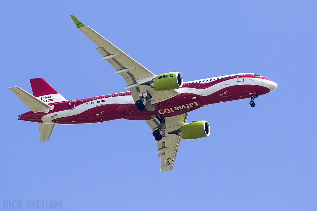 Airbus A220-300 - YL-CSL - Air Baltic