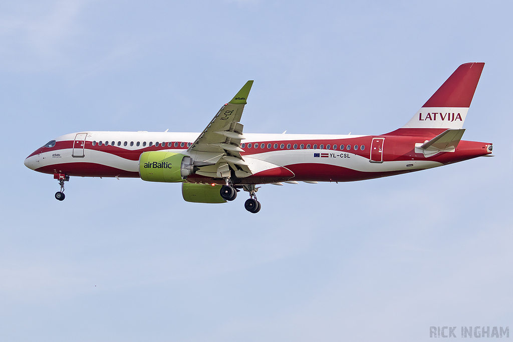 Airbus A220-300 - YL-CSL - Air Baltic