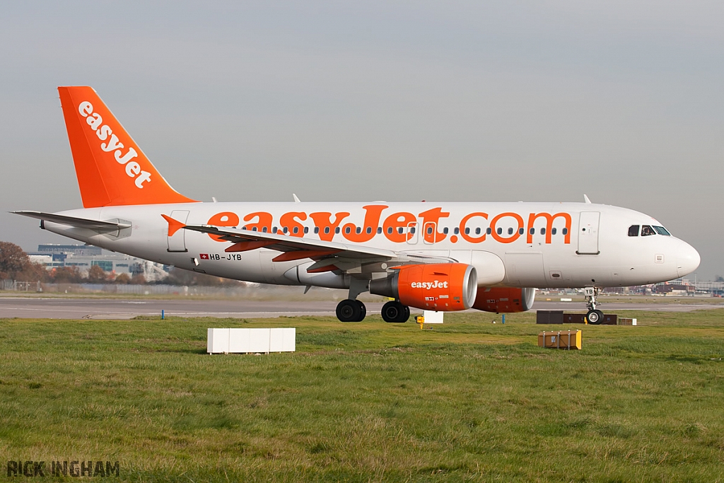 Airbus A319-111 - HB-JYB - EasyJet