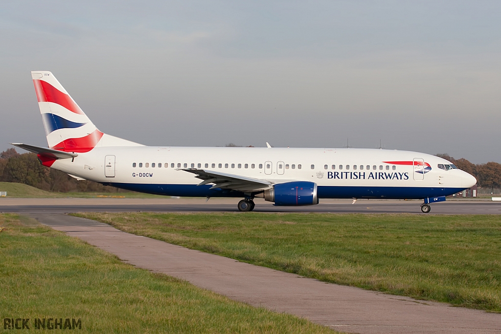 Boeing 737-436 - G-DOCW - British Airways