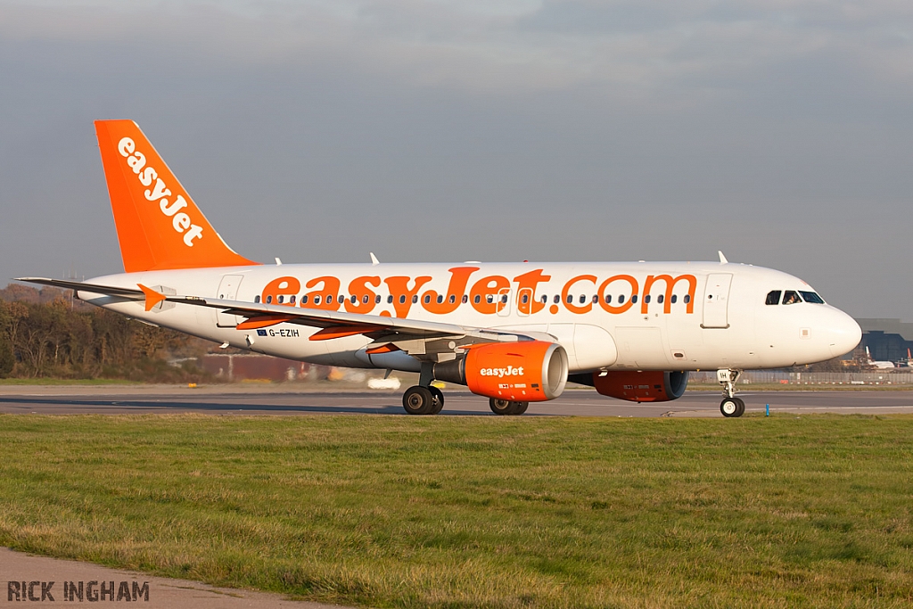 Airbus A319-111 - G-EZIH - EasyJet