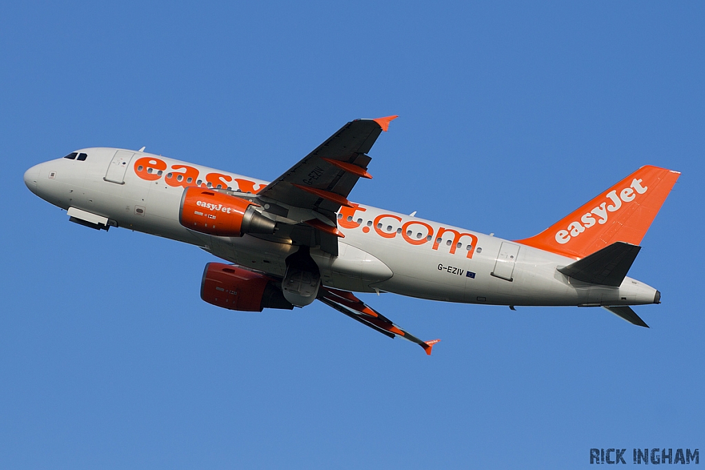 Airbus A319-111 - G-EZIV - EasyJet