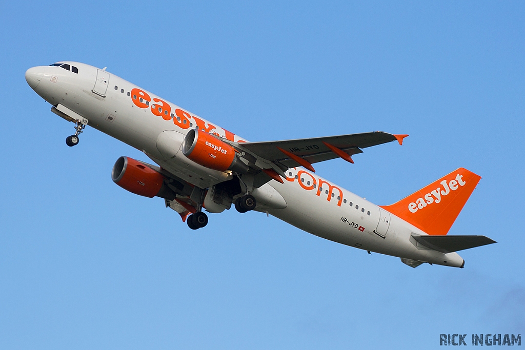 Airbus A320-214 - HB-JYD - EasyJet