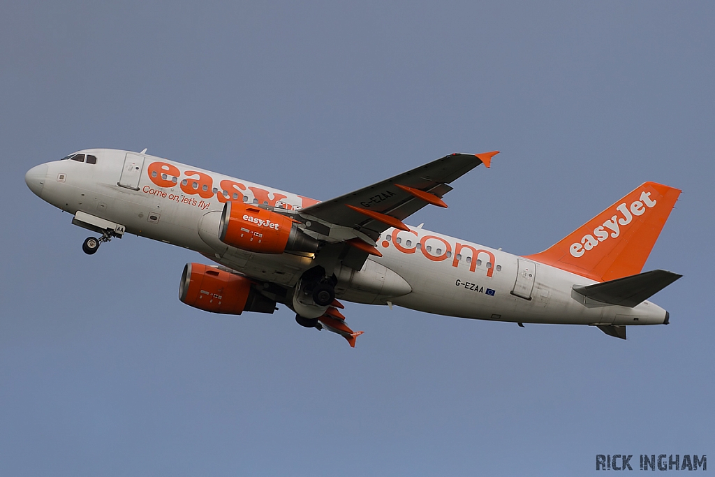 Airbus A319-111 - G-EZAA - EasyJet