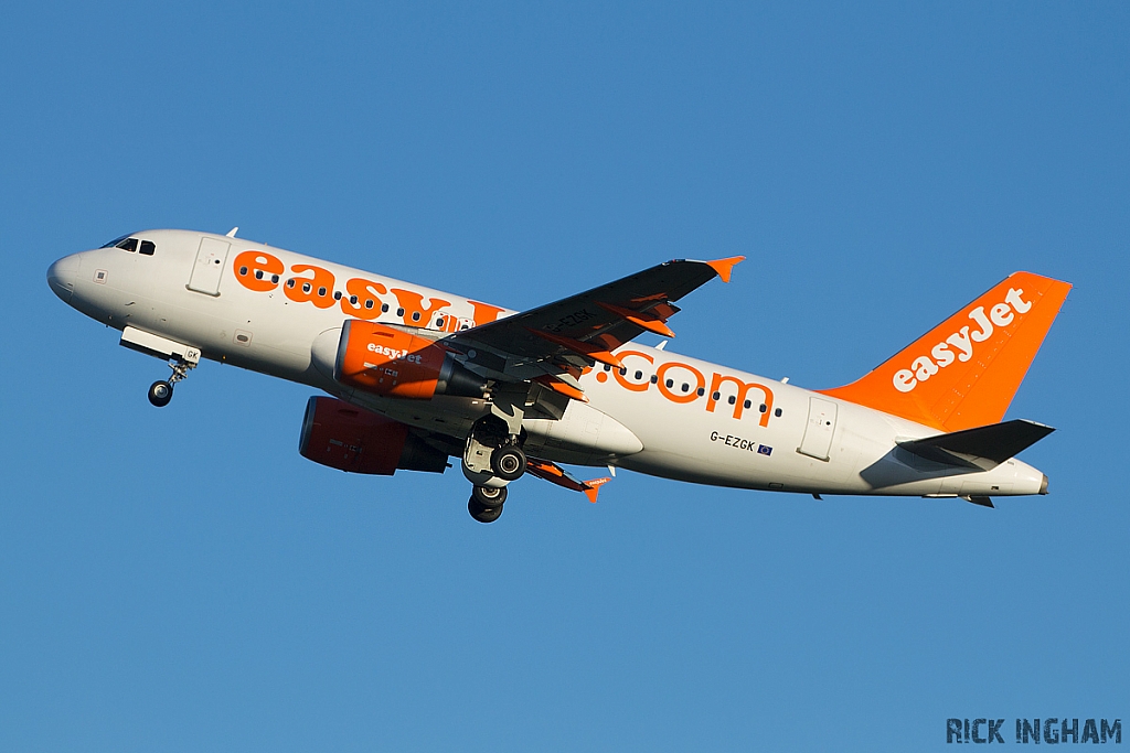 Airbus A319-111 - G-EZGK - EasyJet