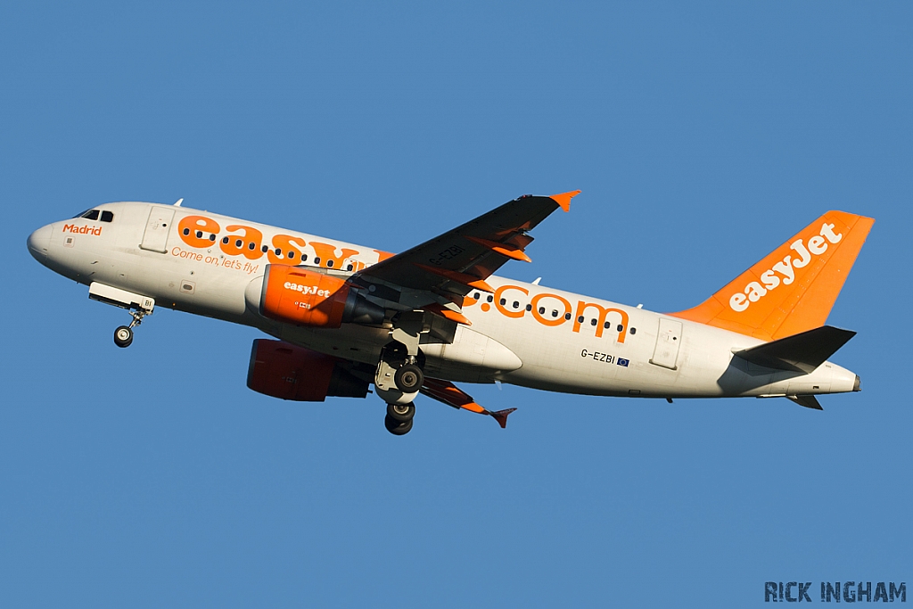 Airbus A319-111 - G-EZBI - EasyJet