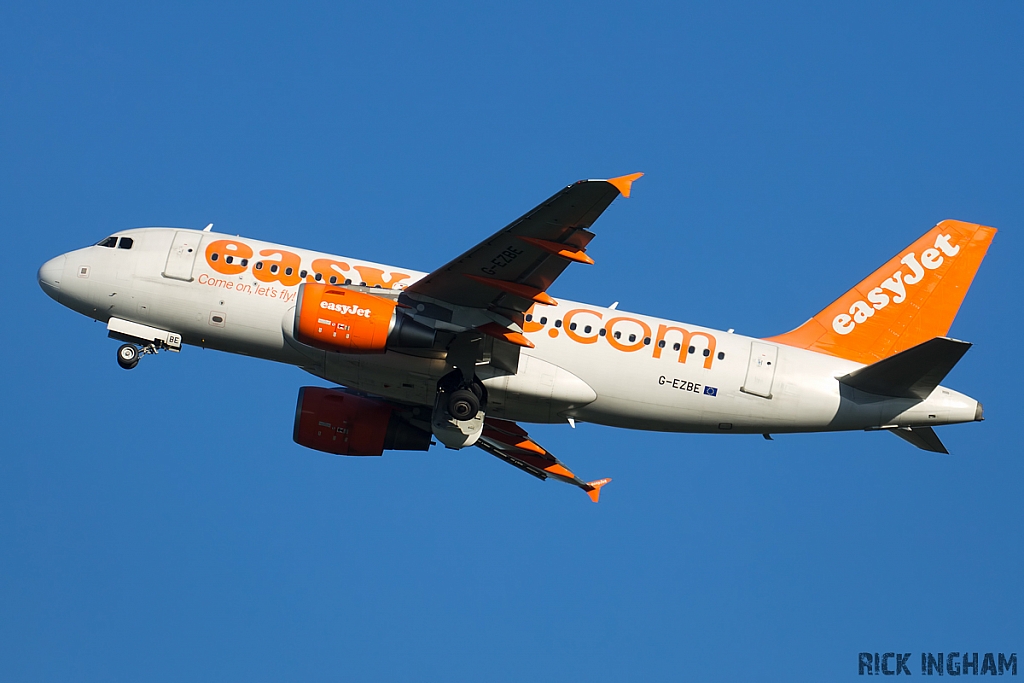 Airbus A319-111 - G-EZBE - EasyJet