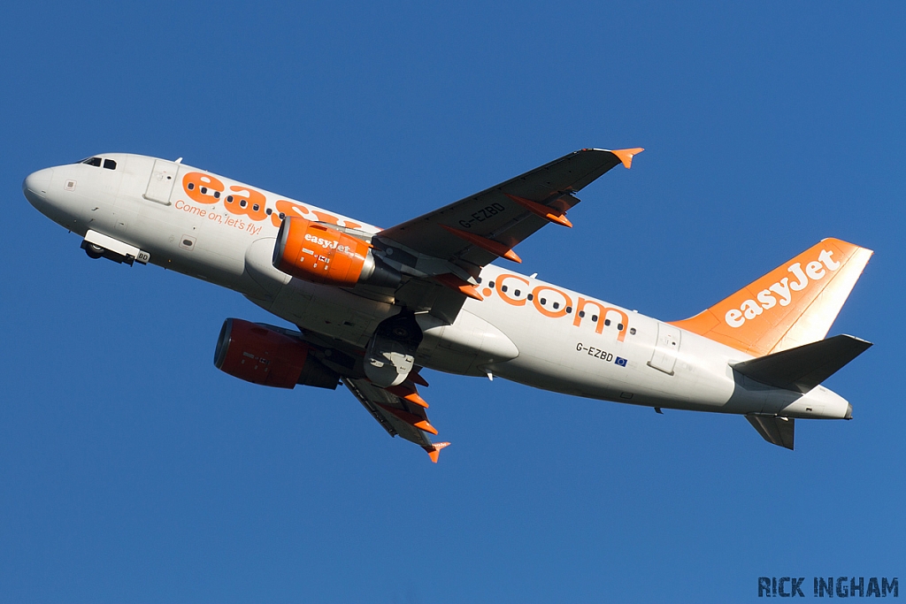 Airbus A319-111 - G-EZBD - EasyJet