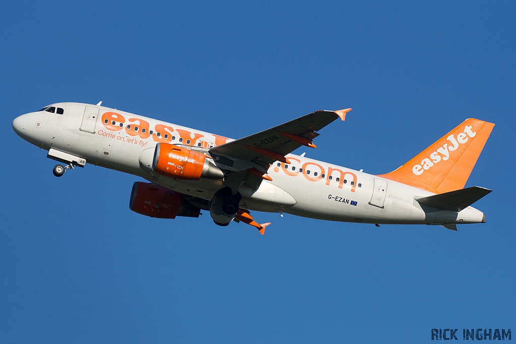 Airbus A319-111 - G-EZAN - EasyJet