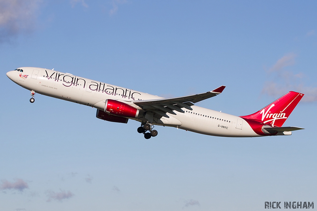 Airbus A330-343X - G-VNYC - Virgin Atlantic