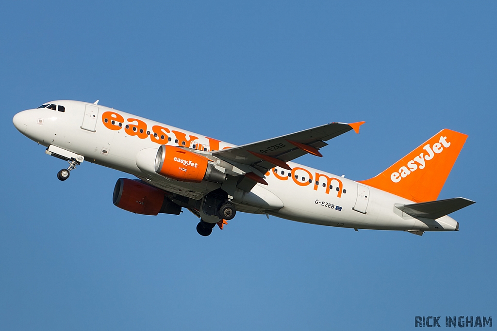 Airbus A319-111 - G-EZEB - EasyJet