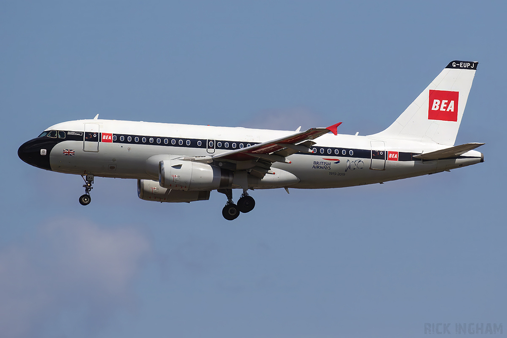 Airbus A319-131 - G-EUPJ - British Airways