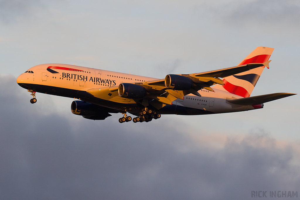 Airbus A380-841 - G-XLEG - British Airways