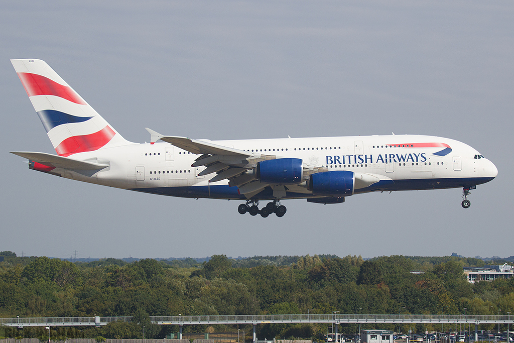 Airbus A380-841 - G-XLED - British Airways