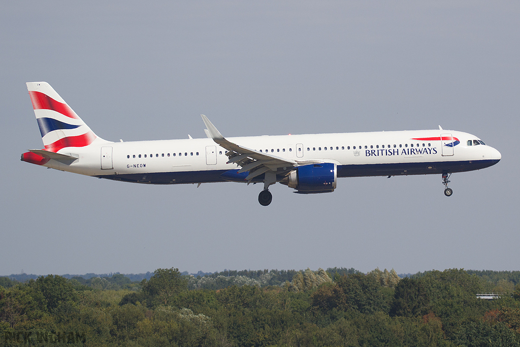 Airbus A321-251NX NEO - G-NEOW - British Airways