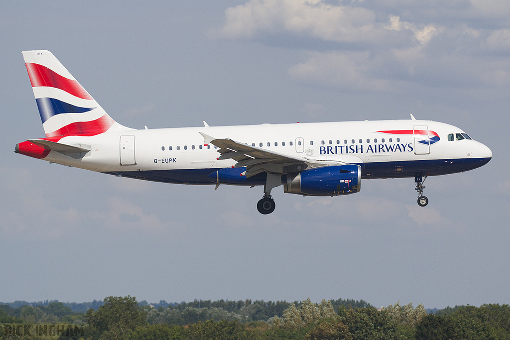 Airbus A319-131 - G-EUPK - British Airways