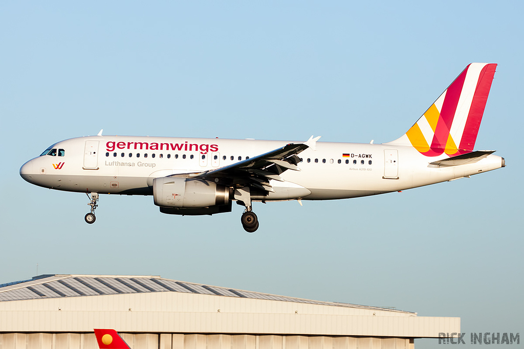 Airbus A319-132 - D-AGWK - Germanwings