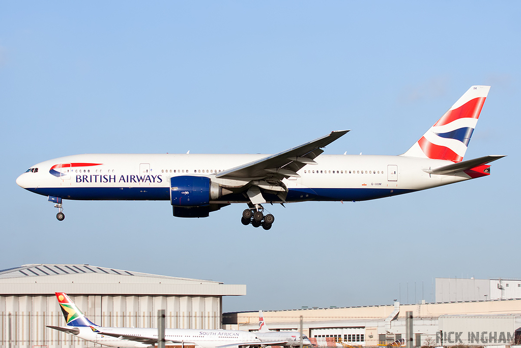 Boeing 777-236ER - G-VIIIM - British Airways