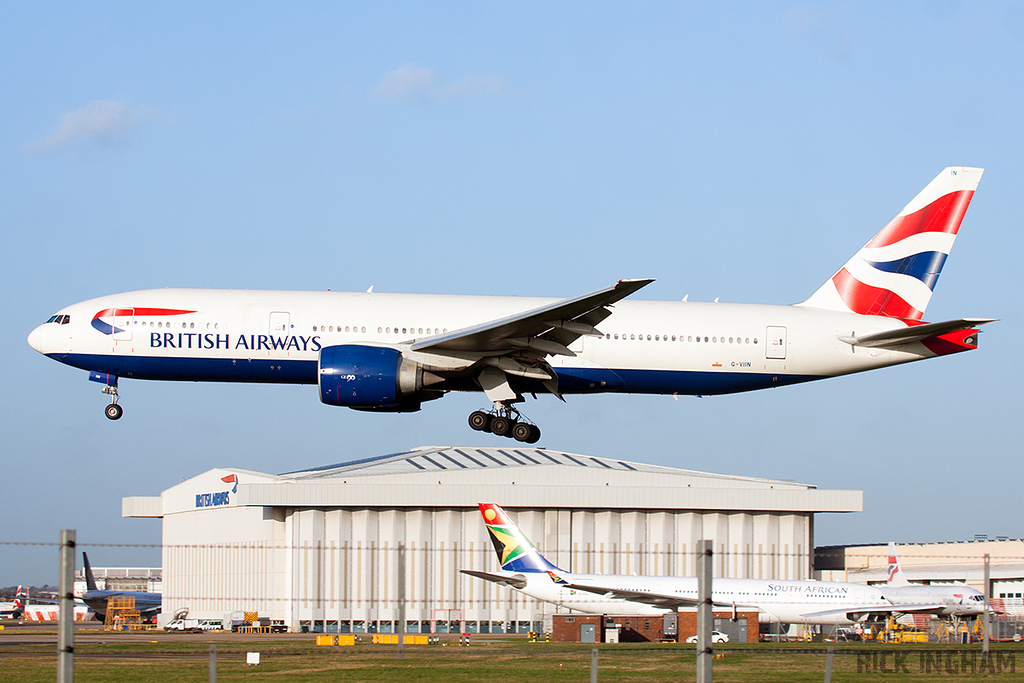 Boeing 777-236ER - G-VIIN - British Airways