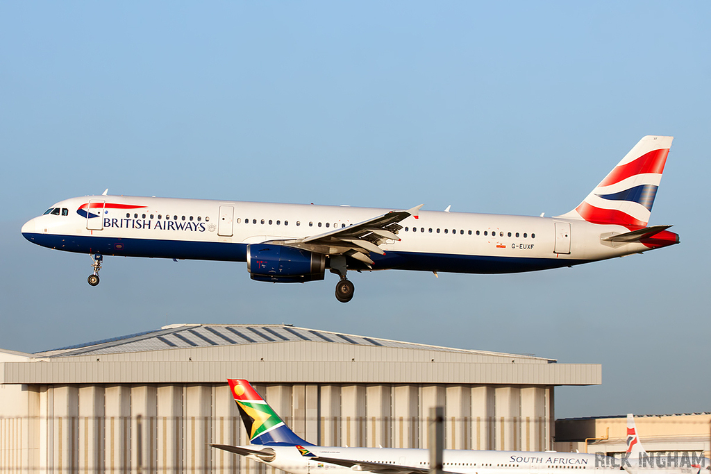 Airbus A321-231 - G-EUXF - British Airways