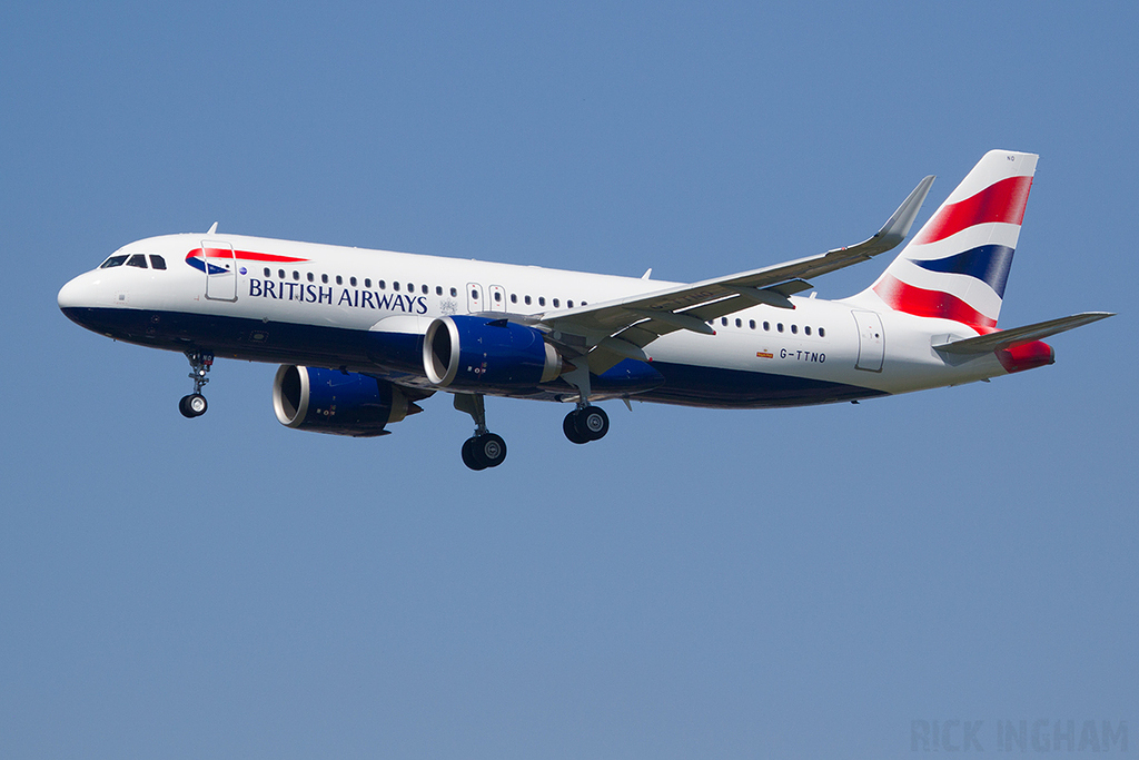 Airbus A320-251N - G-TTNO - British Airways