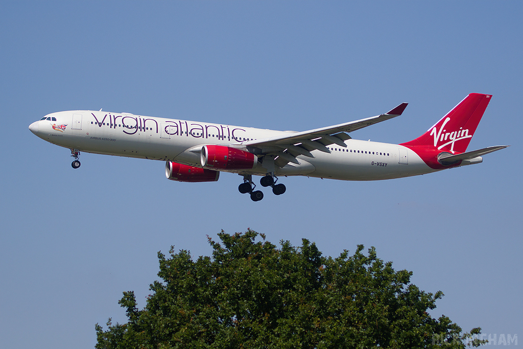 Airbus A330-343 - G-VSXY - Virgin Atlantic