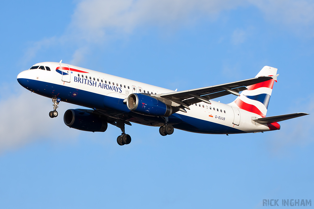 Airbus A320-232 - G-EUUS - British Airways