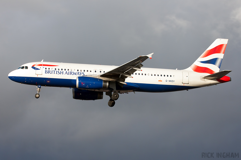 Airbus A320-232 - G-MIDY - British Airways