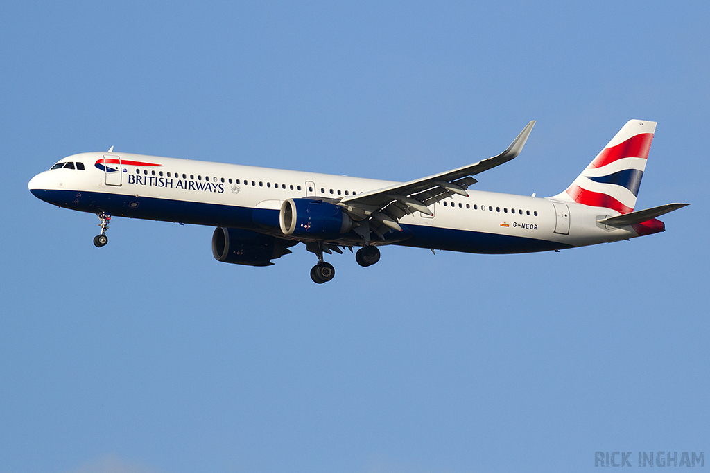 Airbus A321-251NX NEO - G-NEOR - British Airways