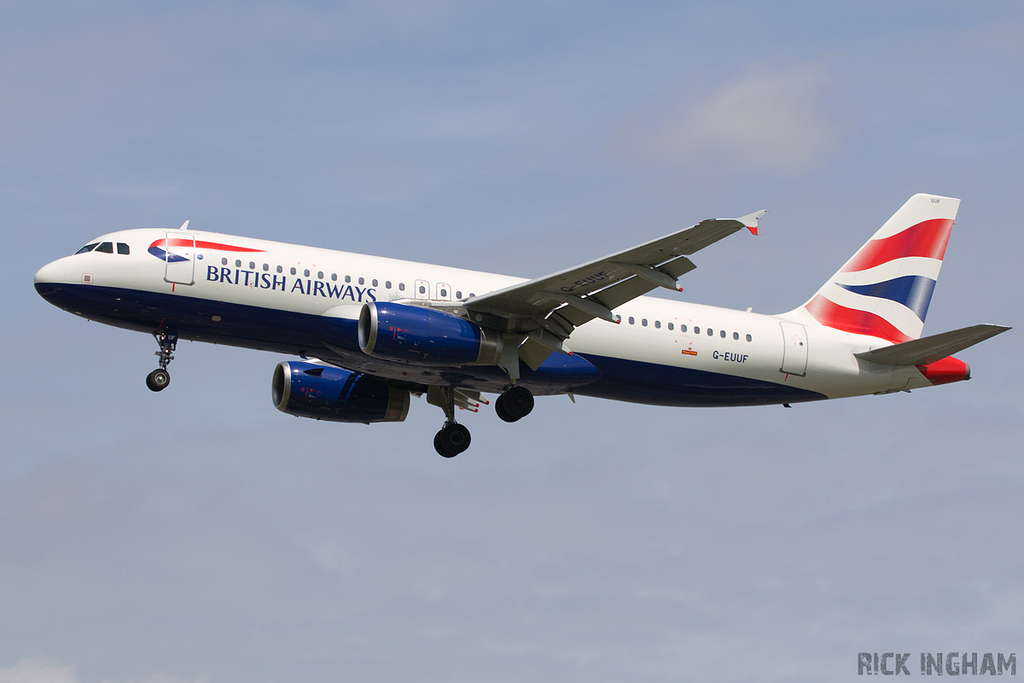 Airbus A320-232 - G-EUUF - British Airways