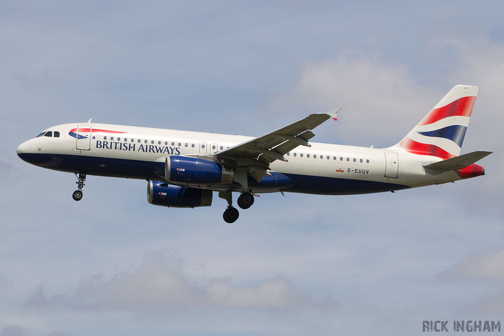 Airbus A320-232 - G-EUUV - British Airways