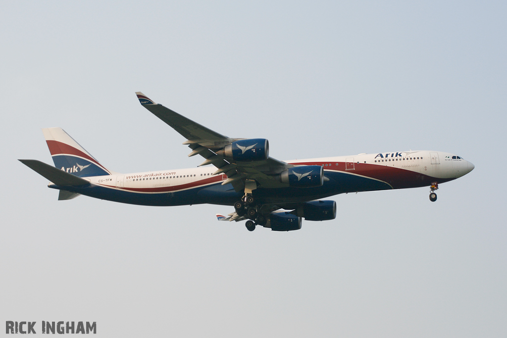 Airbus A340-542 - CS-TFW - Arik Air