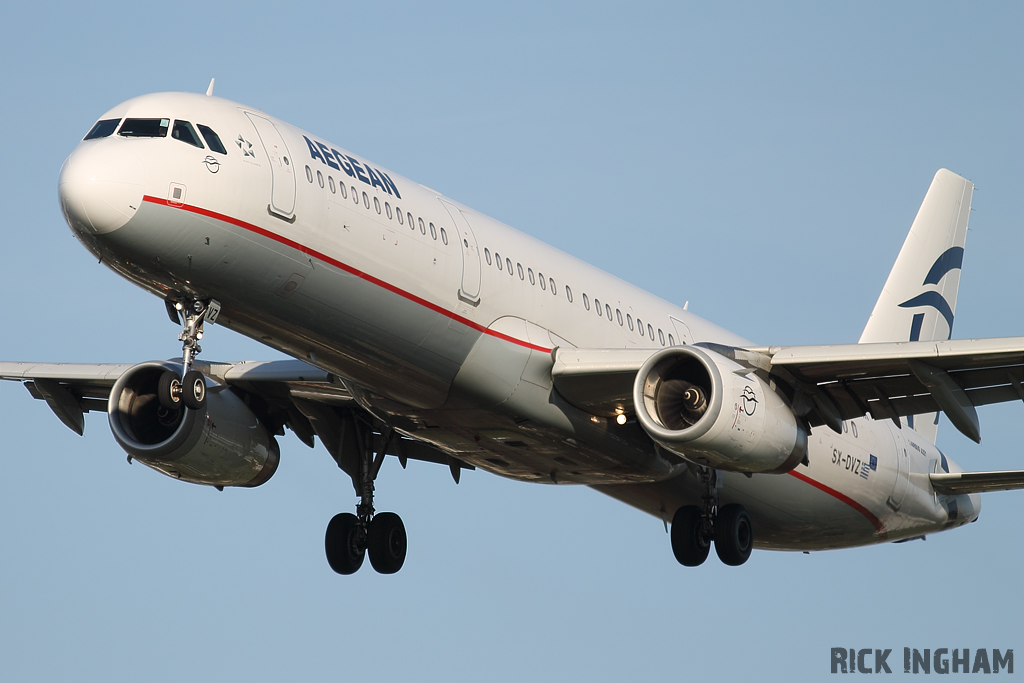 Airbus A321 - SX-DVZ - Aegean Airlines