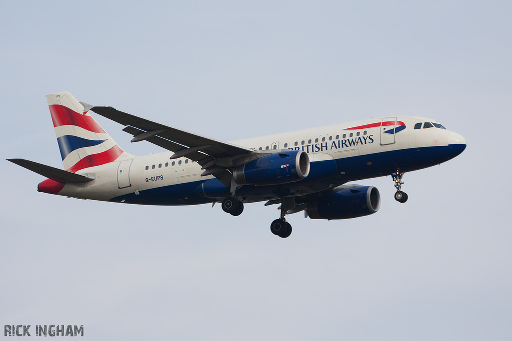 Airbus A319-131 - G-EUPS - British Airways