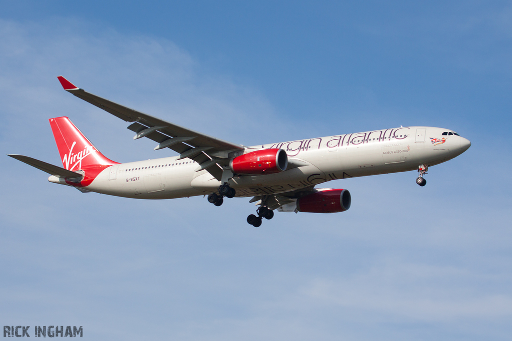 Airbus A330-343 - G-VSXY - Virgin Atlantic