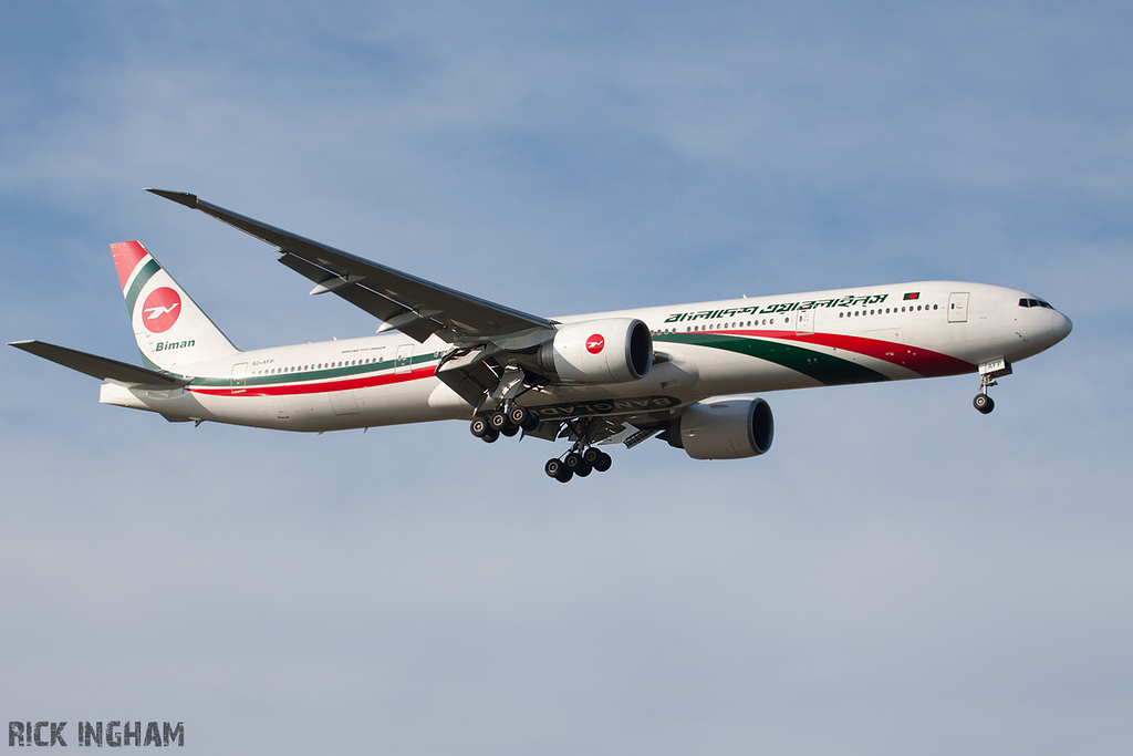 Boeing 777-3E9ER - S2-AFP - Biman Bangladesh Airlines