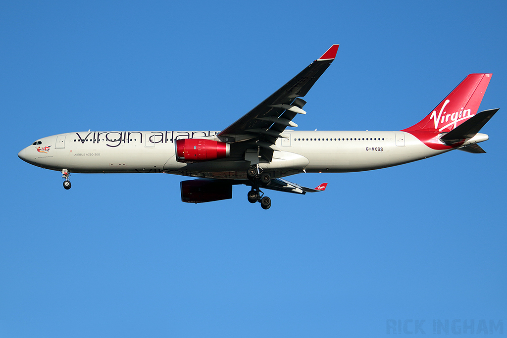 Airbus A330-343 - G-VKSS - Virgin Atlantic