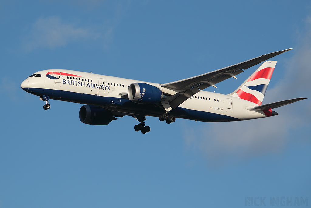 Boeing 787-8 Dreamliner - G-ZBJD - British Airways