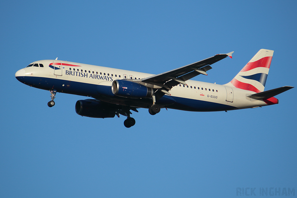 Airbus A320-232 - G-EUUO - British Airways