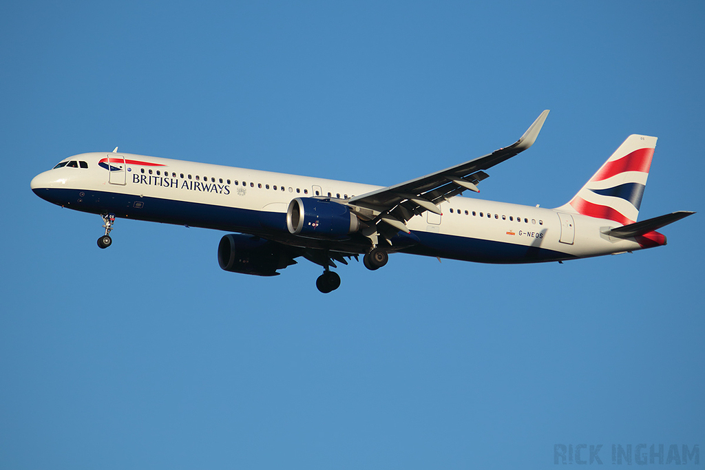 Airbus A321-251NX NEO - G-NEOS - British Airways