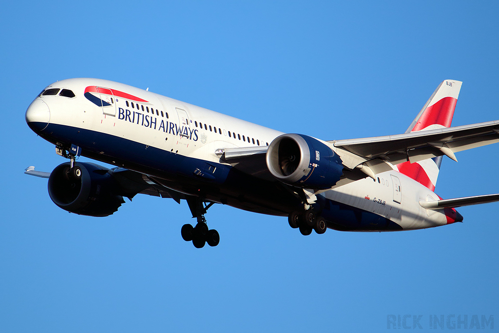 Boeing 787-8 Dreamliner - G-ZBJB - British Airways