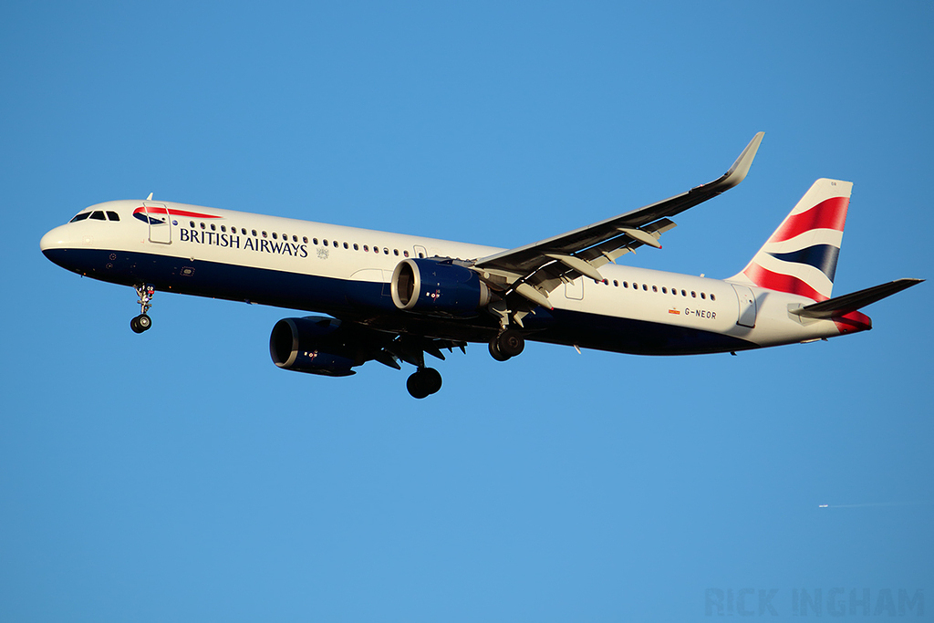 Airbus A321-251NX NEO - G-NEOR - British Airways