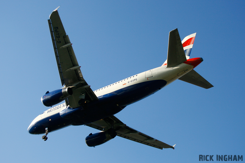 Airbus A319-131 - G-EUPG - British Airways