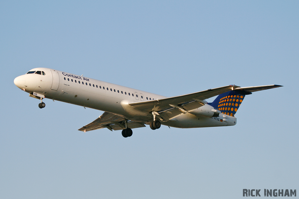 Fokker 100 - D-AFKE - Contact Air Inter-regional