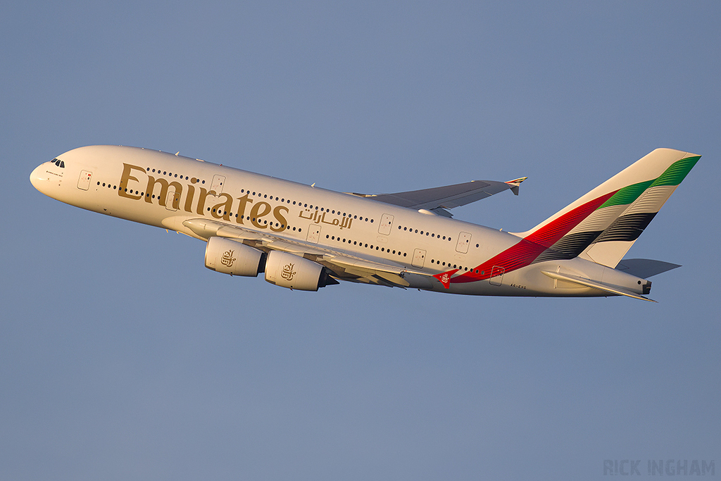 Airbus A380-842 - A6-EVG - Emirates