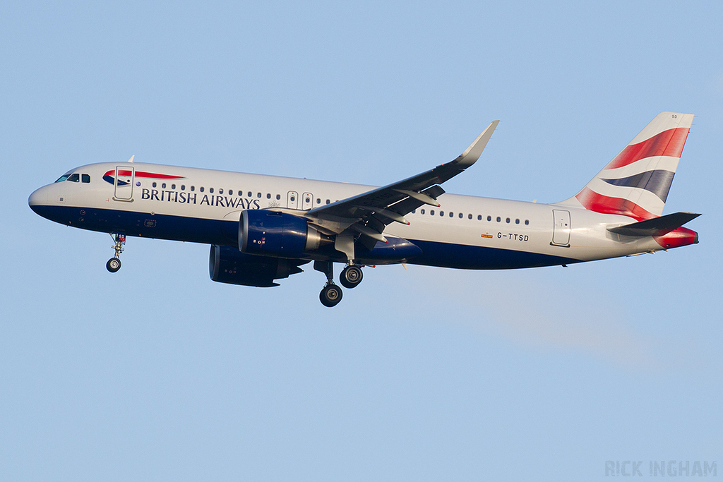 Airbus A320-251N NEO - G-TTSD - British Airways