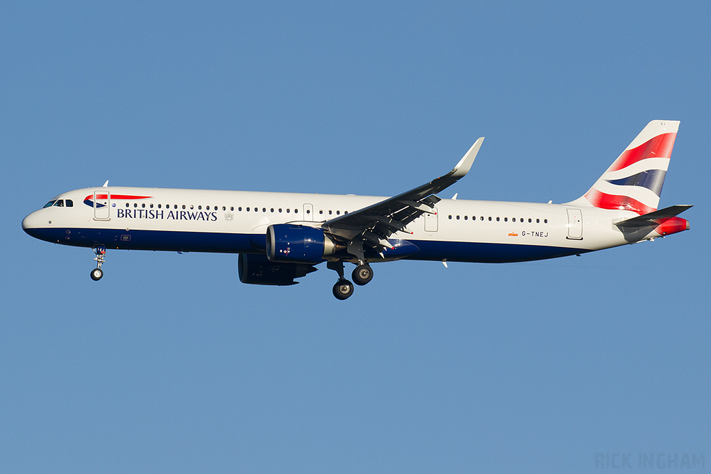 Airbus A321-251NX - G-TNEJ - British Airways