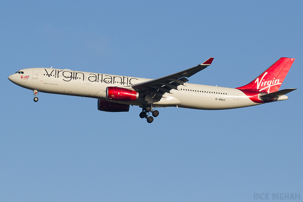 Airbus A330-343 - G-VRAY - Virgin Atlantic